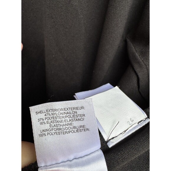 NINE WEST Sz 6 Burnout Velvet Floral‎ Print Dress Black Mini - Picture 12 of 13